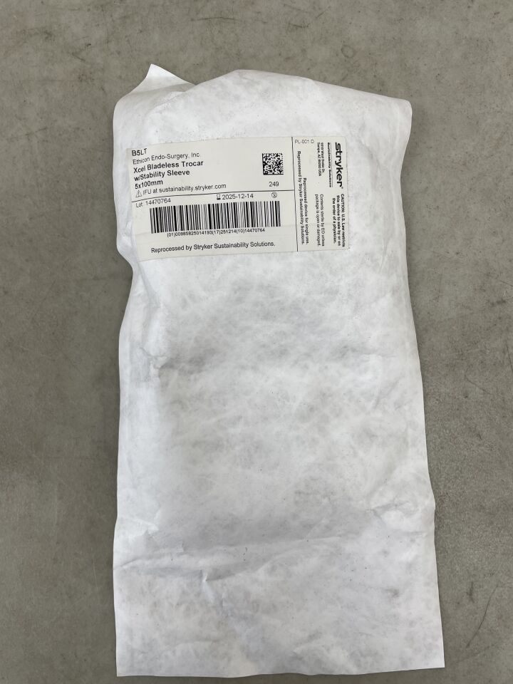 B5LTREP - STRYKER - ETHICON Endopath XCEL Bladeless Trocar with Stability Sleeve, 5mm , ( EA ) - ( Expiry Date : 2025-12-14 )