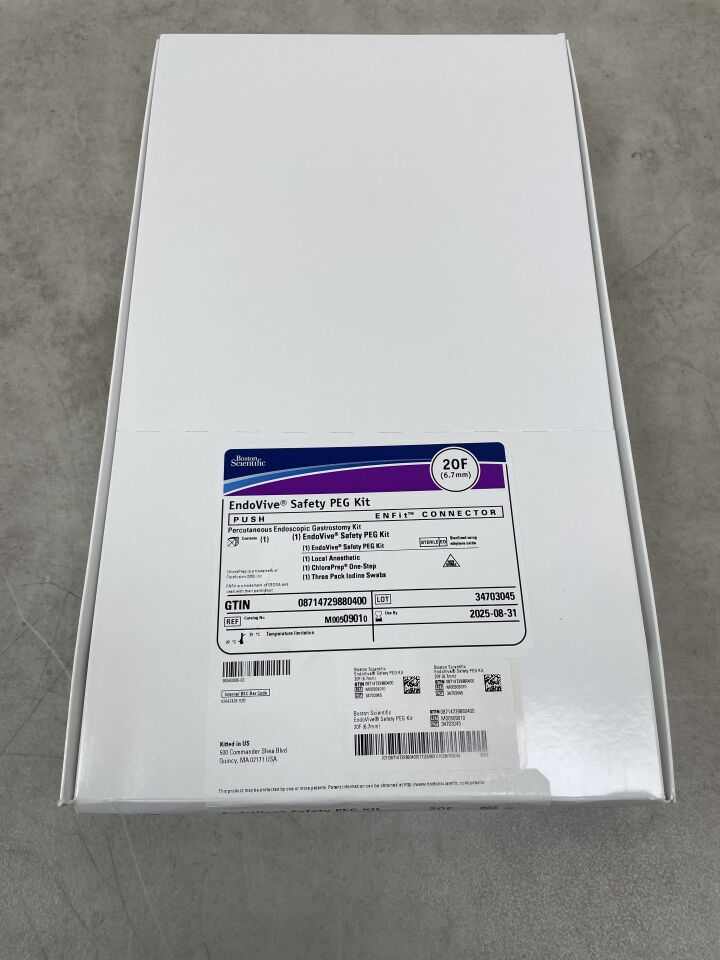 0901 - BOSTON SCIENTIFIC - Endovive Safety PEG Kit, Percutaneous Endoscopic Gastrostomy Kit, 20F, () - ( Expiry Date: 2025-08-31 )