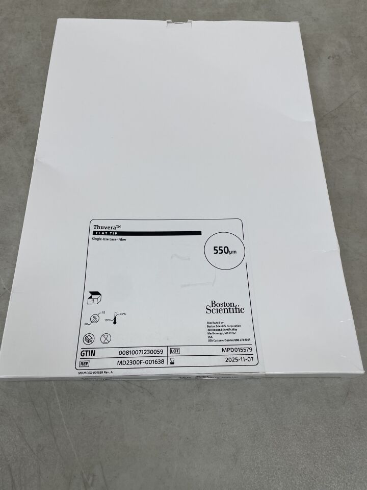 MD2300F-001638 - BOSTON SCIENTIFIC - THUVERA Flat Tip, Single use Laser Fiber, 550µm, (BX/1) - ( Expiry Date: 2025-11-07 )