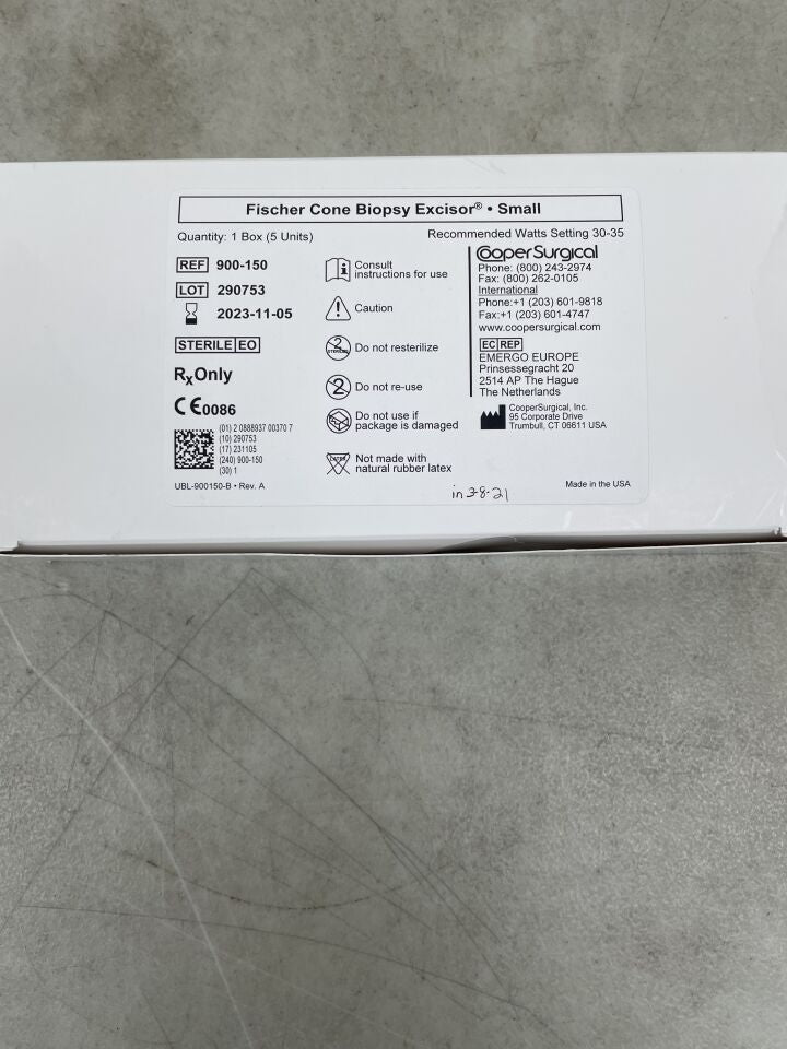 900-150 - COOPER SURGICAL - Fischer Cone Biopsy Excisor, Small, (BX/5) - ( Expiry Date: 2023-11-05 )