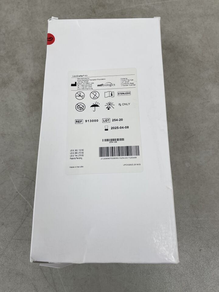 913000 - MTF BIOLOGICS - LipoGrafter Kit, (BX/1) - ( Expiry Date: 2025-04-08 )