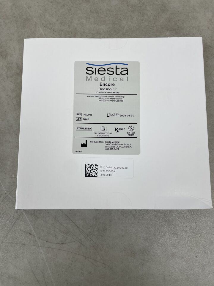 FG0005 - SIESTA MEDICAL - Encore Revision Kit, (BX/1)