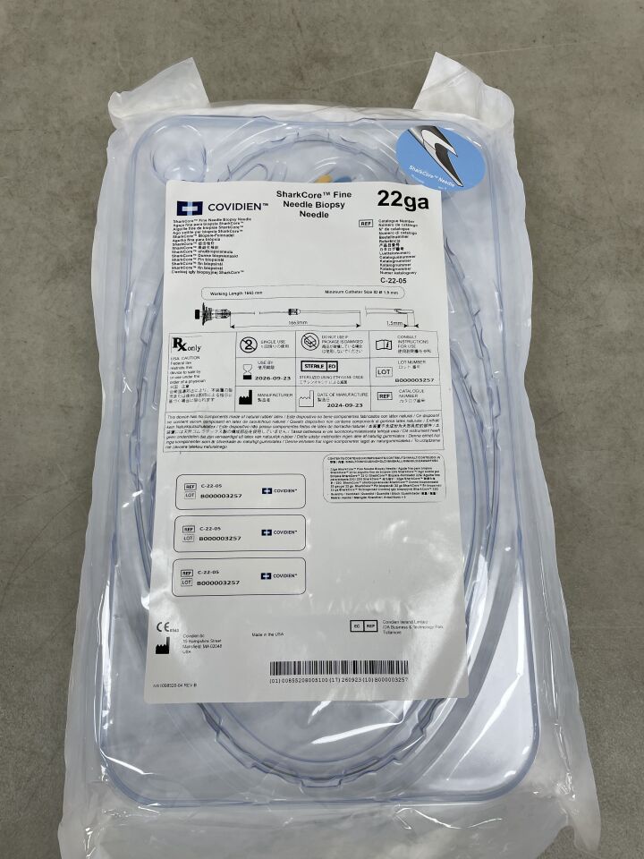 C-22-05 - COVIDIEN - SharkCore 細活檢針,22G,(EA)-(有效期至:2026-09-23)