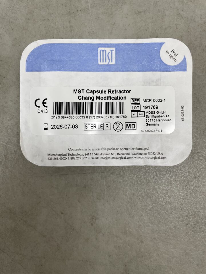 MCR-0002-1 - MST - 膠囊內視鏡牽開器,Chang改良型(每包4個),(EA)-(有效期至:2026年7月3日)