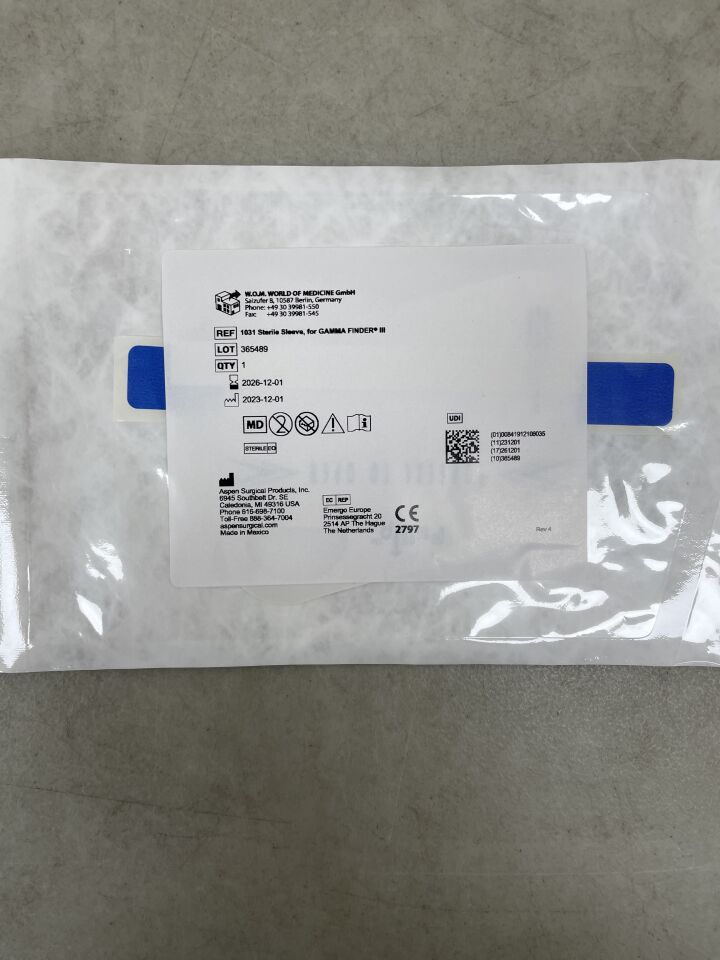 1031 - PROTEK MEDICAL - Sterile Sleeve For Gamma Finder III, (EA) - ( Expiry Date: 2026-12-01 )