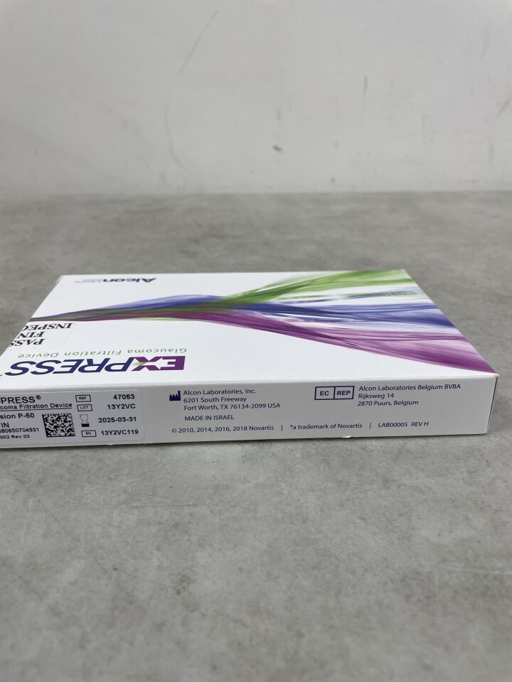 47053 - ALCON - EX-PRESS Glaucoma Filtration Device P-50 (SN002), (BX/1) - ( Expiry Date: 2025-03-31 )