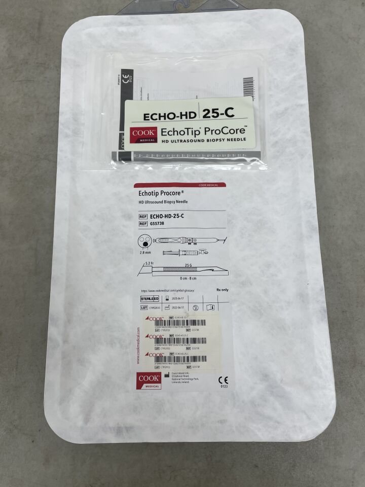 G55738 - COOK - EchoTip Procore HD Ultrasound Biopsy Needle, 25G, (EA) - ( Expiry Date: 2025-06-17 )