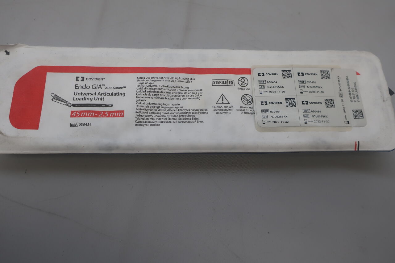 30454 - COVIDIEN - Endo GIA Universal Articulating 45-2.5mm Reload, White, (EA) - ( Expiry Date: 2025-06-24 )