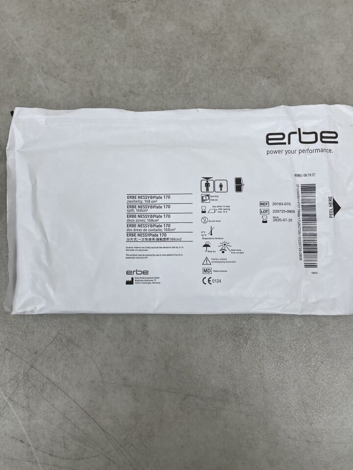 20193-070 - ERBE - Nessy Plate 170 Split, (EA) - ( Expiry Date: 2025-07-25 )