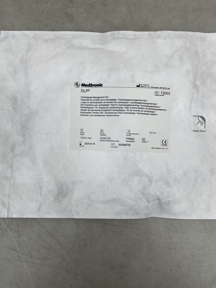 13003 - MEDTRONIC - DLP Cardioplegia Management Set, (EA) - ( Expiry Date: 2025-05-18 )