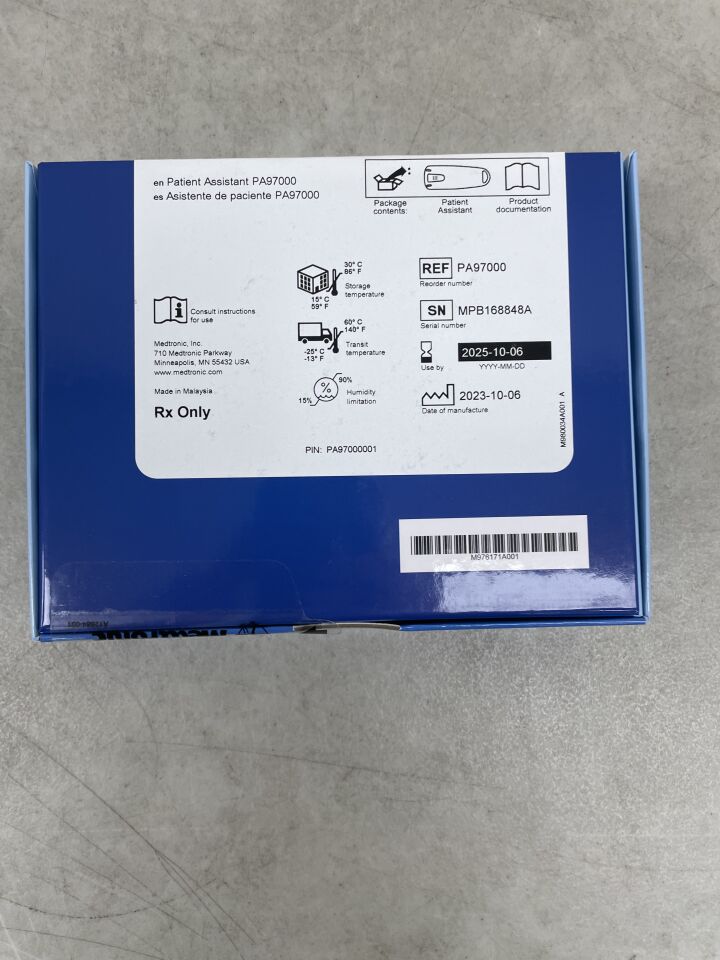 PA97000 - MEDTRONIC - Patient Assistant Device for Cardiac Event Data, (BX/1) - ( Expiry Date: 2025-10-06 )