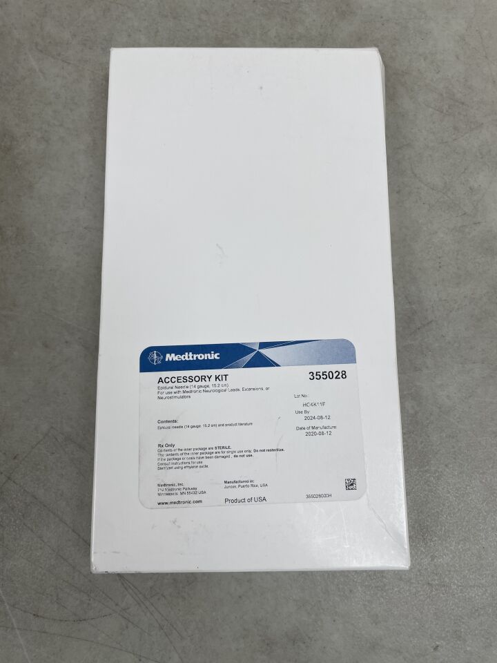 355028 - MEDTRONIC - Accessory Kit: Epidural Needle, 14G, (BX/1) - ( Expiry Date: 2024-08-12 )