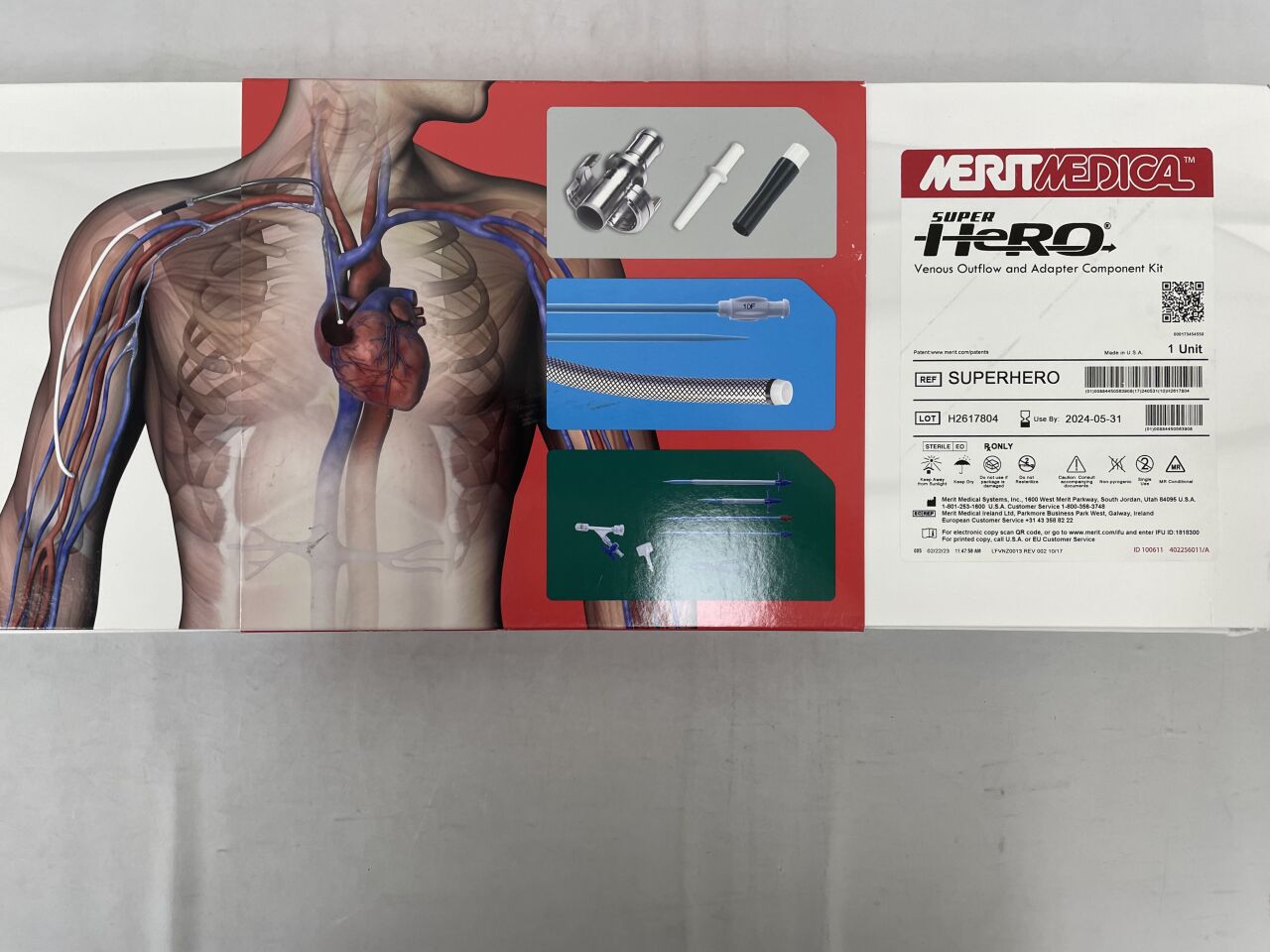 SUPERHERO - MERIT MEDICAL - Venous Outflow and Adapter Component Kit, (BX/1) - ( Expiry Date: 2025-04-30 )