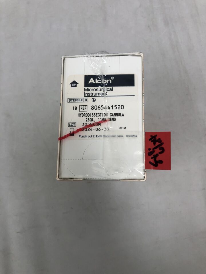 8065441520 - ALCON - Microsurgical 25G Hydrodissection Cannula, 11mm Bend, (BX/10) - ( Expiry Date: 2025-07-31 )