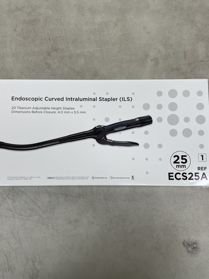 ECS25A - ETHICON - Proximate Endoscopic Curved Intraluminal Stapler, 25 mm Head Diameter, (BX/1) - ( Expiry Date: 2025-08-31 )