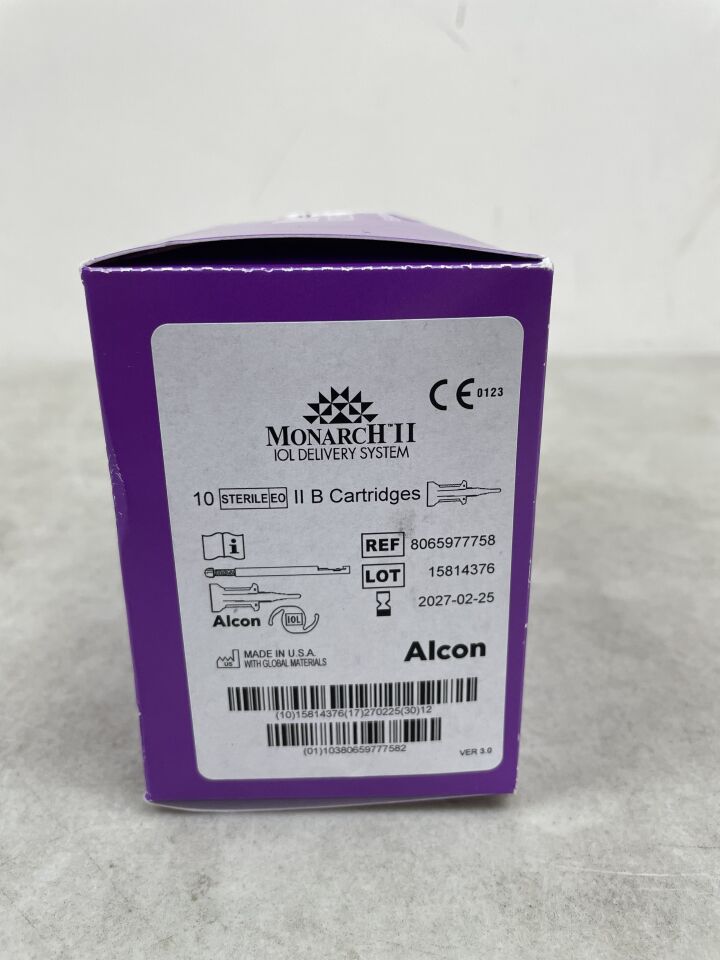 8065977758 - ALCON - Monarch II IOL Delivery System "B" Cartridges, (BX/10) - ( Expiry Date: 2027-02-25 )