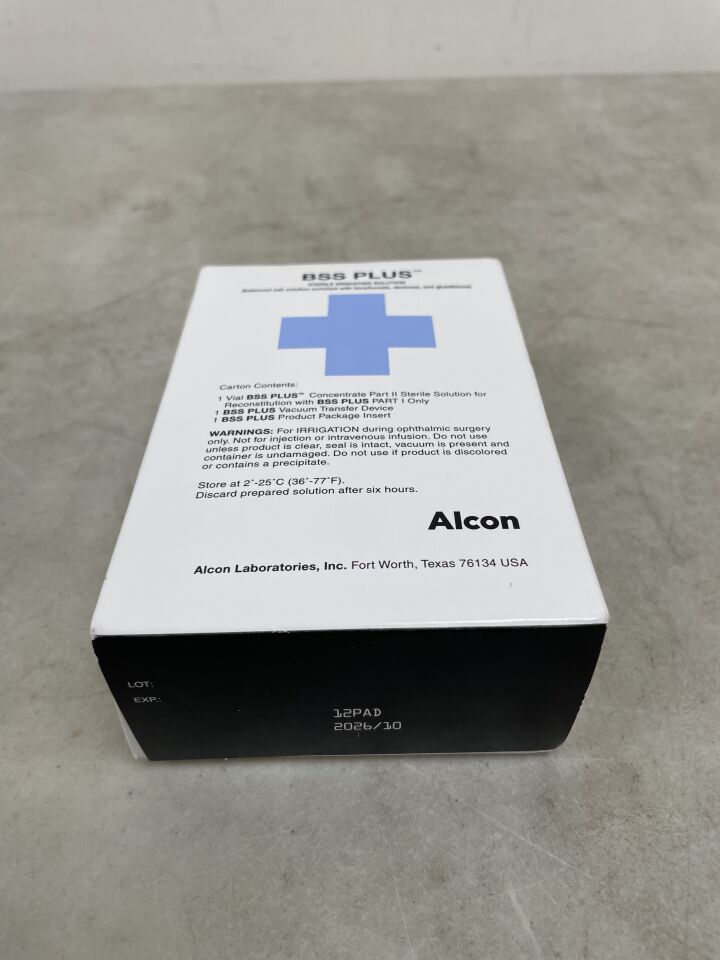 300049013-0521 - ALCON - BSS PLUS Solución de irrigación intraocular, (Caja/1) - (Fecha de caducidad: 01/10/2026)
