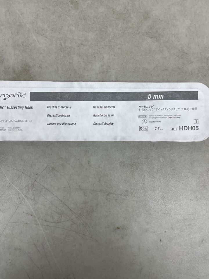 HDH05 - ETHICON - Harmonic Ultrasonic Hook Blade, 32 cm Length, (EA) - ( Expiry Date: 2022-09-30 )