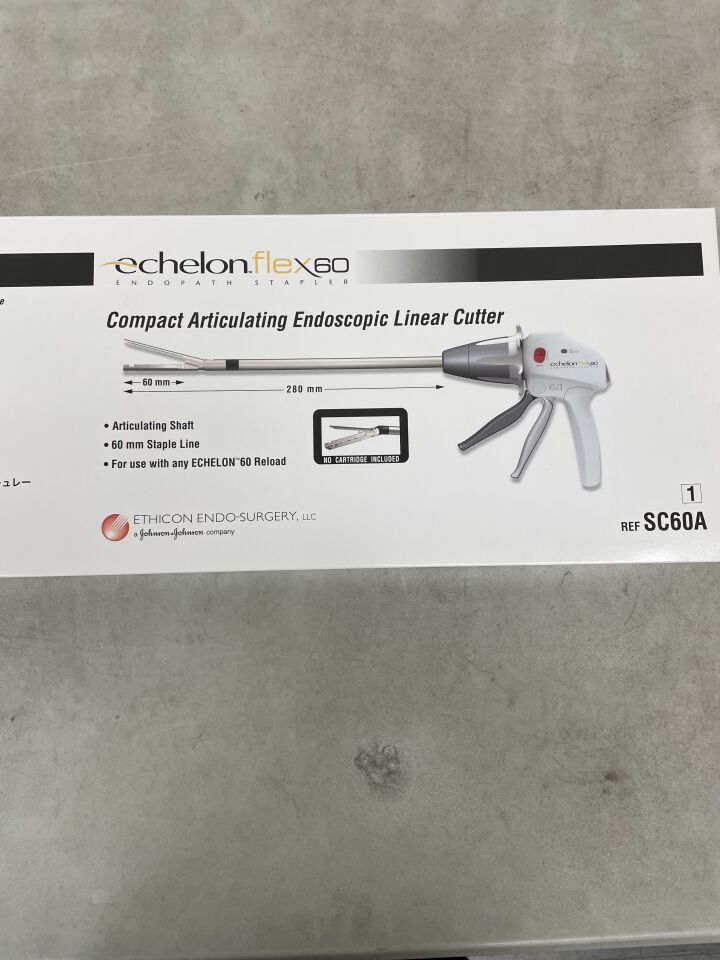 SC60A - ETHICON - Echelon Flex Endopath Articulating Stapler, 60 mm, 28 cm Length, (BX/1) - ( Expiry Date: 2024-10-31 )