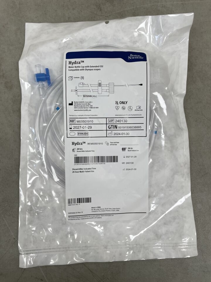 191 - BOSTON SCIENTIFIC - Tapa para botella de agua Hydra con CO2 extendido, compatible con telescopios Olympus (unidades) - (Fecha de caducidad: 29/01/2027)