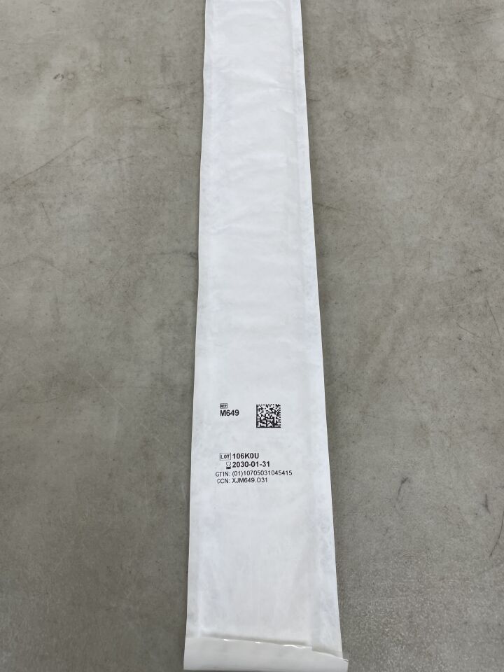 M649G - ETHICON - 鋼製不可吸收單絲不銹鋼縫線,6-0號,18吋長,V-40針,(EA)-(有效期至:2030年1月31日)
