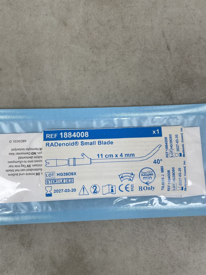 1884008 - MEDTRONIC - 4.0mm RADenoid Blade 11cm, Curved 40 Degree , ( EA ) - ( Expiry Date : 2027-03-20 )
