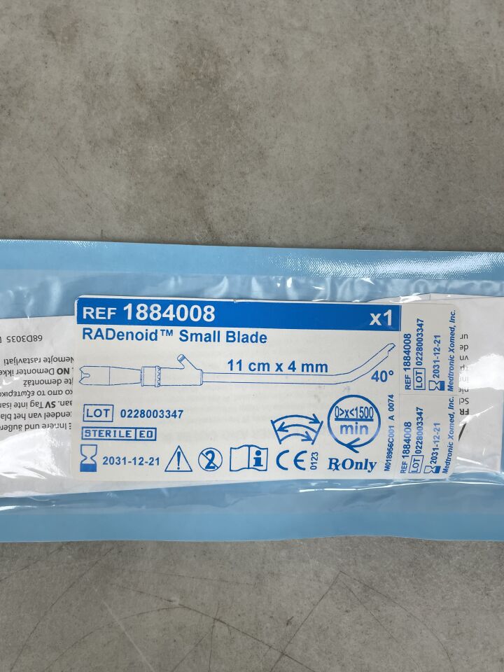 1884008 - MEDTRONIC - 4.0mm RADenoid Blade 11cm, Curved 40 Degree , ( EA ) - ( Expiry Date : 2031-12-21 )