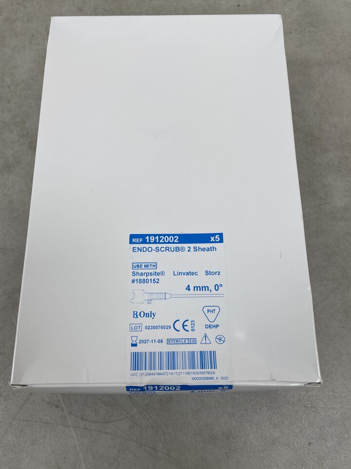1912002 - MEDTRONIC - Endo-Scrub 2 Lens Cleaning Sheath w/Tubing for Karl Storz Scope 7200A, 4mm, 0 Degree , ( BX/5 ) - ( Expiry Date : 2027-11-08 )