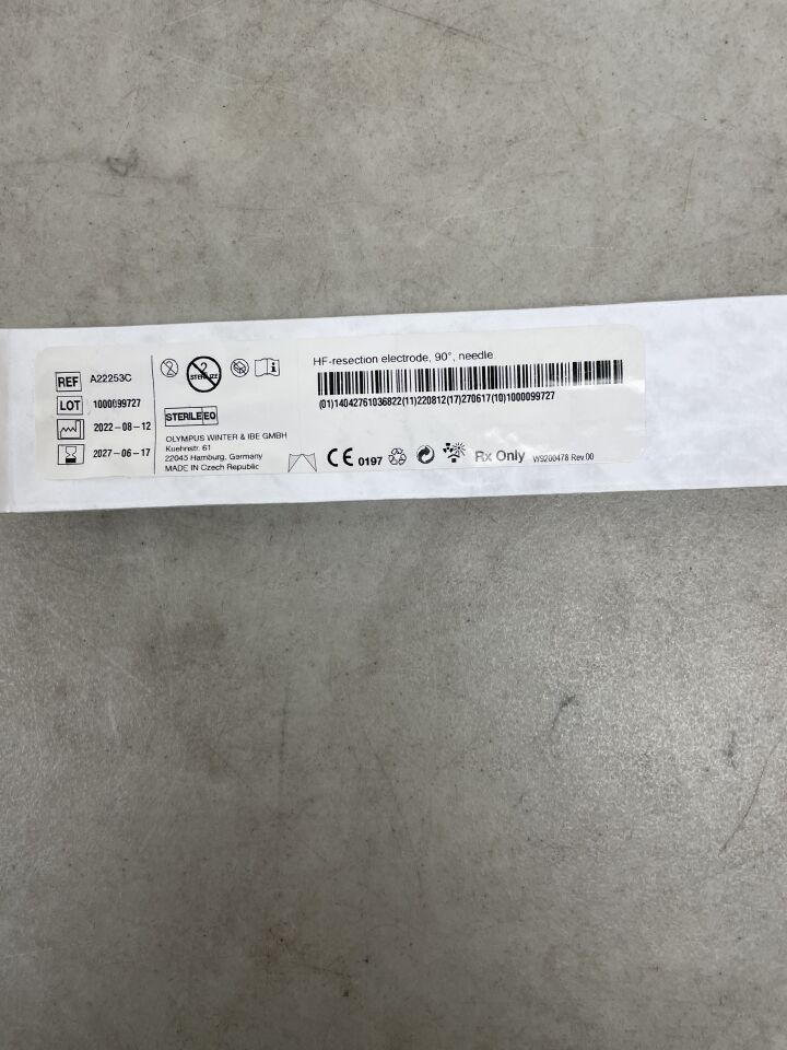 A22253C - 奧林巴斯 - 高頻切除電極:90°針頭,(EA)-(有效期至:2027-06-17)