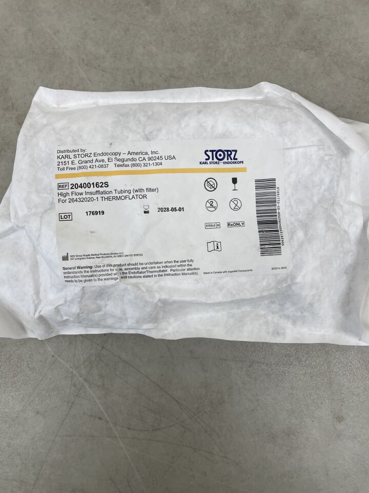 20400162S - STORZ - High Flow Insufflation Tubing w/Filter for 26432020-01 , ( EA ) - ( Expiry Date : 2028-05-01 )