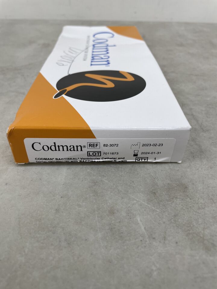 82-3072 - CODMAN - Bactiseal Shunt Catheter Kit, (BX/1) - ( Expiry Date: 2024-01-31 )