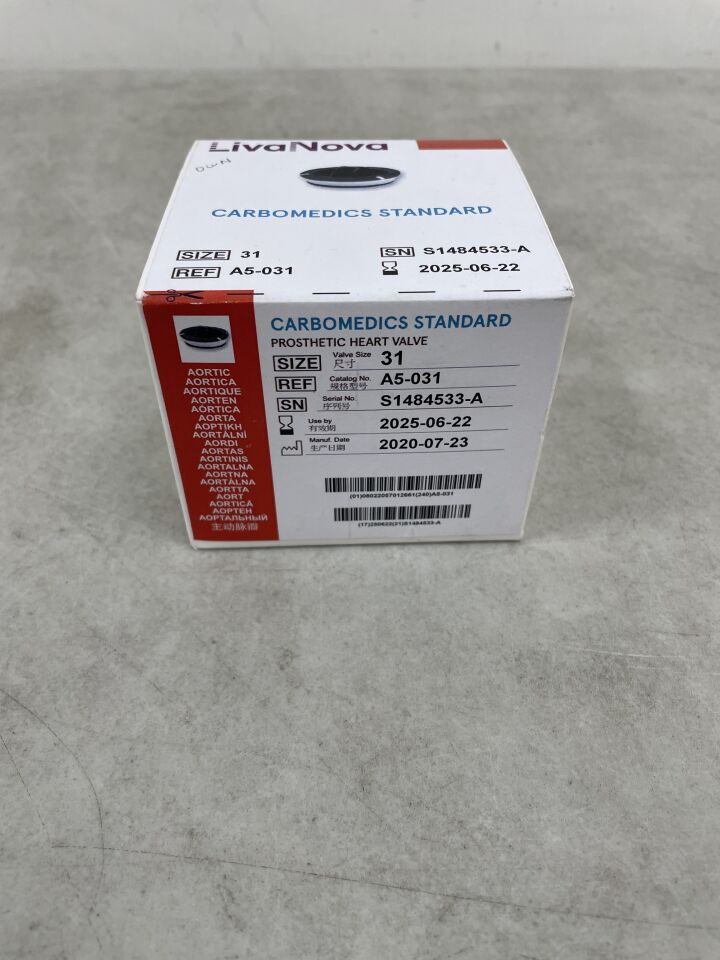 A5-031 - CORCYM - CARBOMEDICS REDUCED Aoritc Valve, 31mm, (BX/1) - ( Expiry Date: 2025-06-22 )