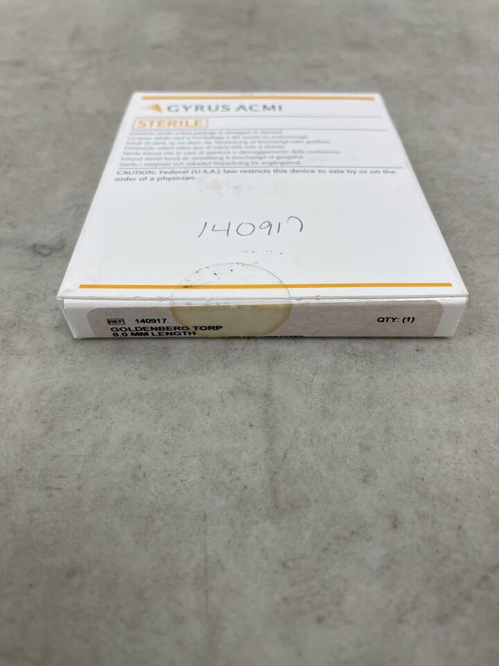 140917 - GYRUS ACMI - Goldenberg TORP Prostheses, 0.8 mm dia. Shaft, (BX/1) - ( Expiry Date: 2025-06-01 )