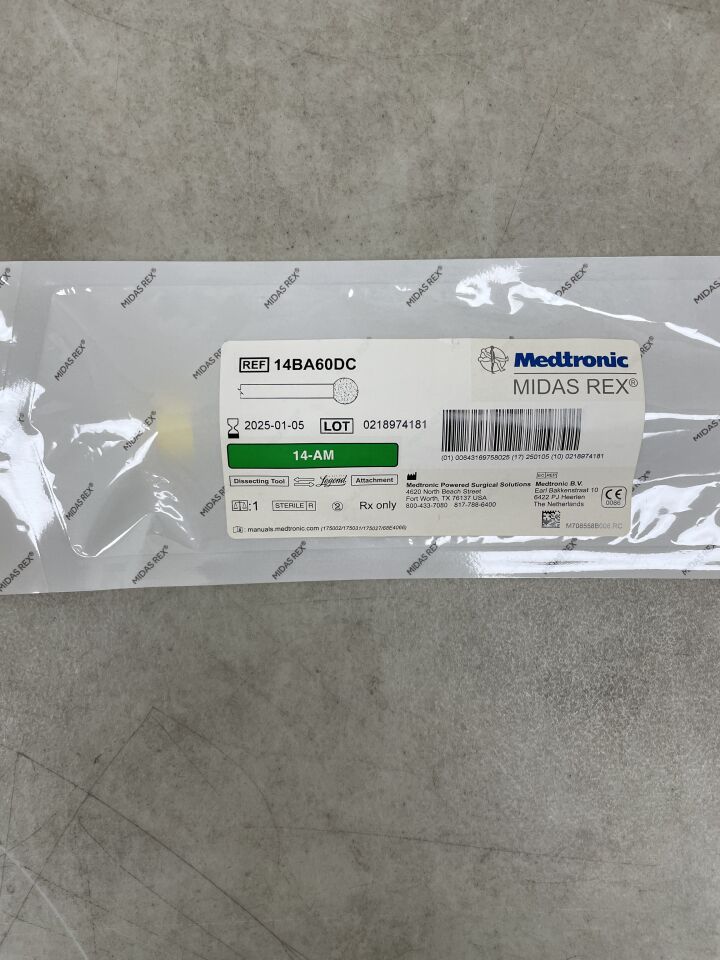 14BA60DC - MEDTRONIC - Midas Rex Coarse Diamond Ball Cutting Burr, 6 mm Head Diameter, 14 cm Shaft Length, (EA) - ( Expiry Date: 2025-01-05 )