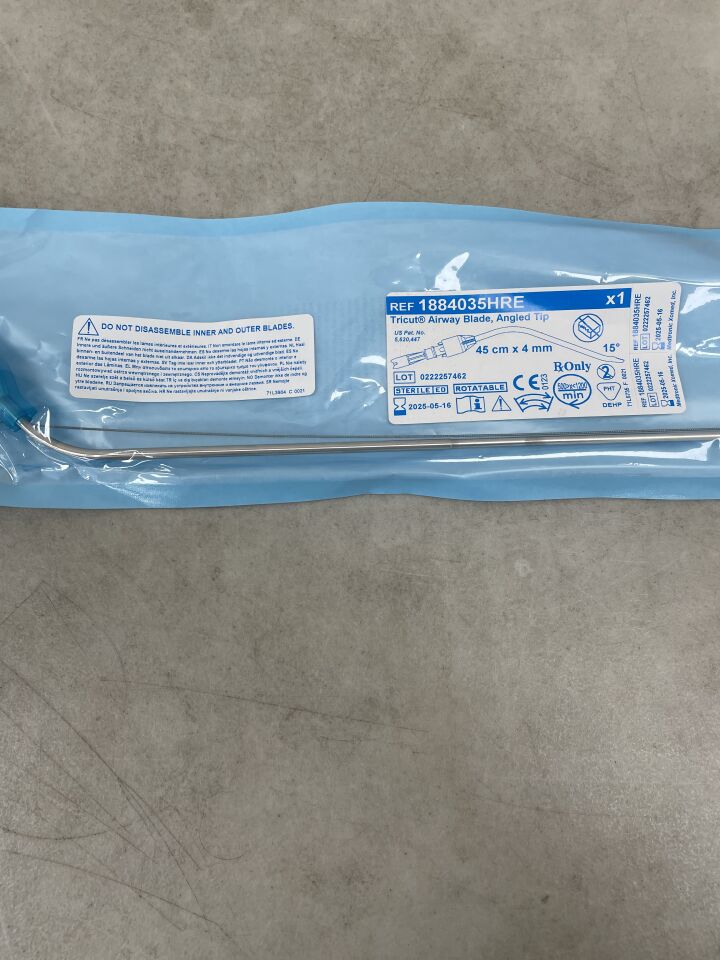 1884035HRE - MEDTRONIC - 4.0mm rotatable tricut angle-tip blade w/tubing: 45cm, (EA) - ( Expiry Date: 2025-05-16 )