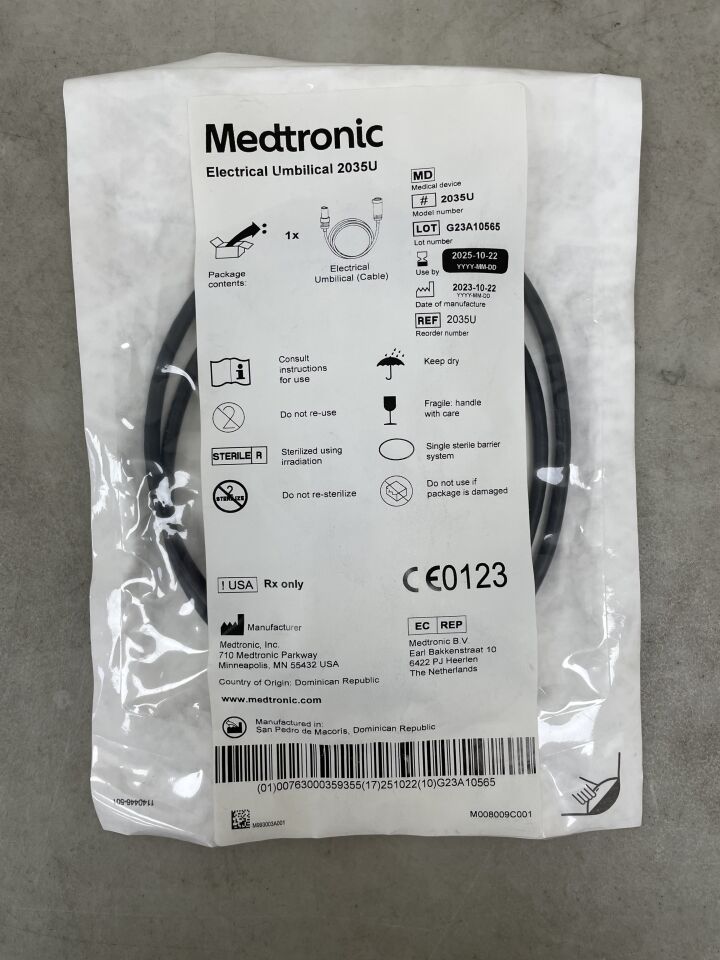 2035U - MEDTRONIC - Electrical Umbilical Cable, (EA) - ( Expiry Date: 2025-10-22 )