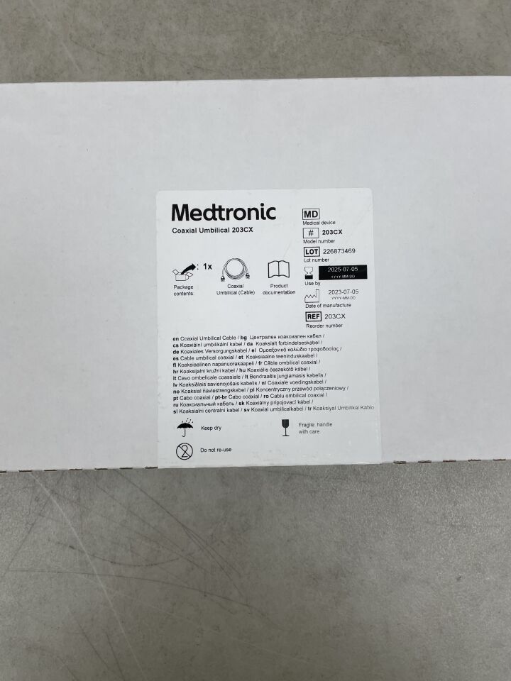 203CX - MEDTRONIC - Coaxial Umbilical Cable, (BX/1) - ( Expiry Date: 2025-07-05 )