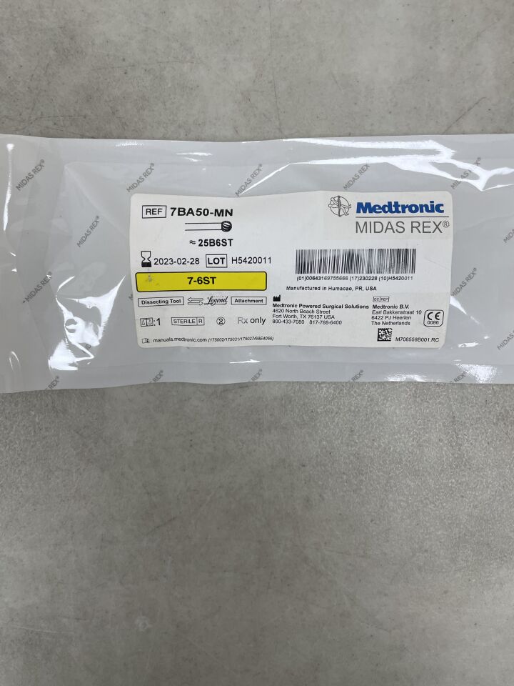7BA50-MN - MEDTRONIC - Midas Rex Legend Fluted Ball Cutting Burr, 5 mm Head Diameter, 7 cm Shaft Length, (EA) - ( Expiry Date: 2023-02-28 )