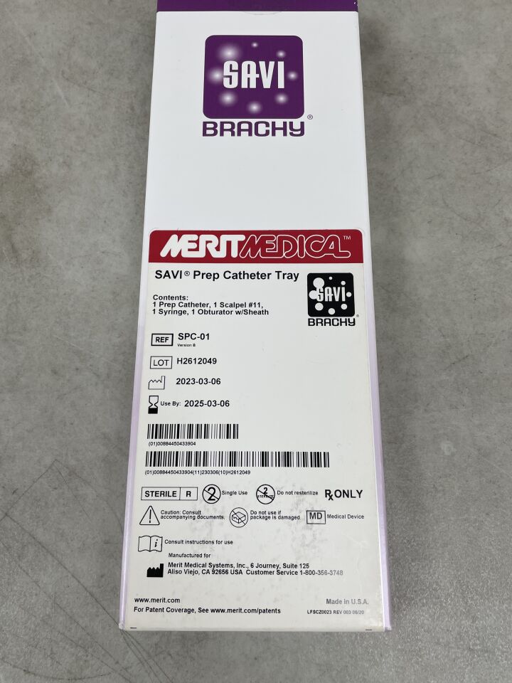 SPC-01 - MERIT MEDICAL - Cianna SAVI Prep Catheter Tray, (BX/1) - ( Expiry Date: 2025-03-06 )