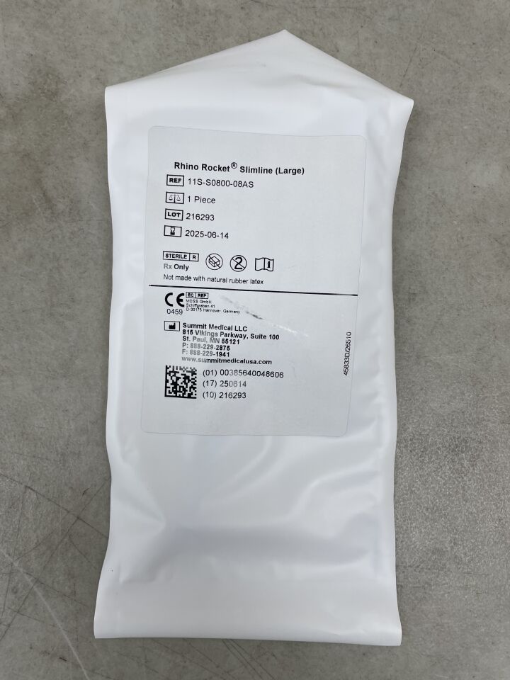 11S-S0800-08AS - SUMMIT MEDICAL - Rhino Rocket Slimeline, 8cm x 2cm x 1cm, Large, (EA) - ( Expiry Date: 2025-06-14 )
