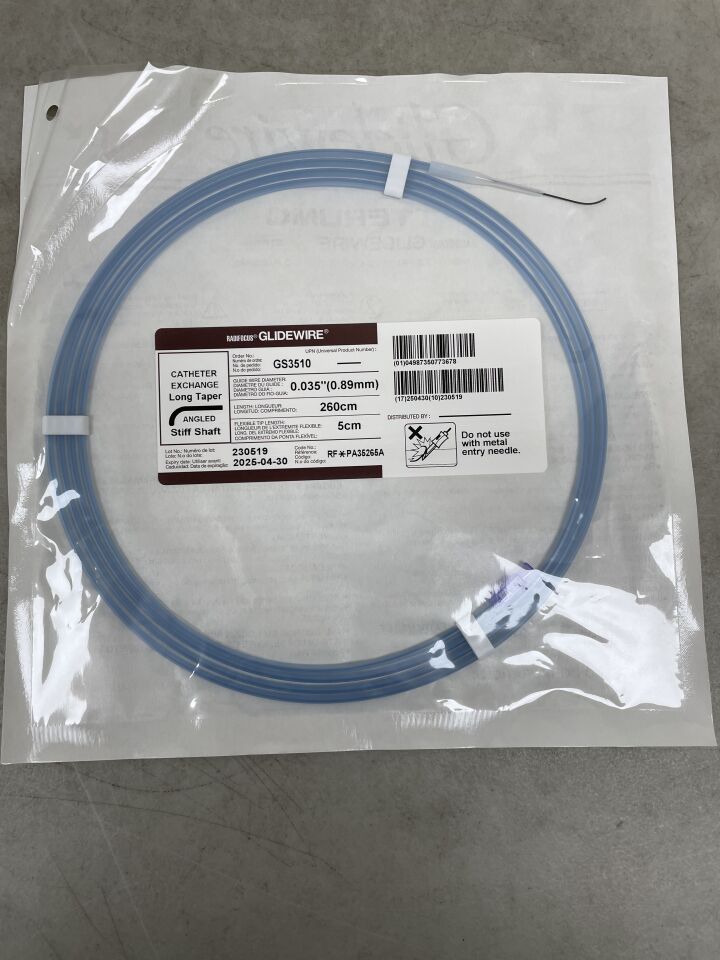 GS3510 - TERUMO - RADIFOCUS GLIDEWIRE 0.035 x 260cm, (EA) - ( Expiry Date: 2025-04-30 )