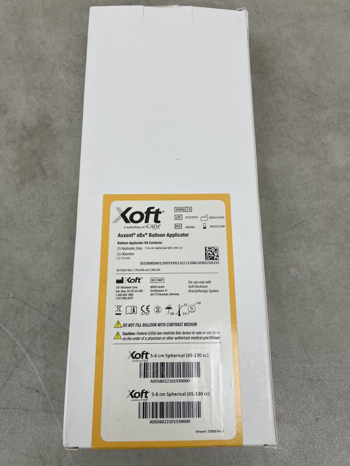 AB2062 - XOFT - Axxent eBx Balloon Applicator 5-6cm Spherical, 65-130cc, (BX/1) - ( Expiry Date: 2025-12-06 )
