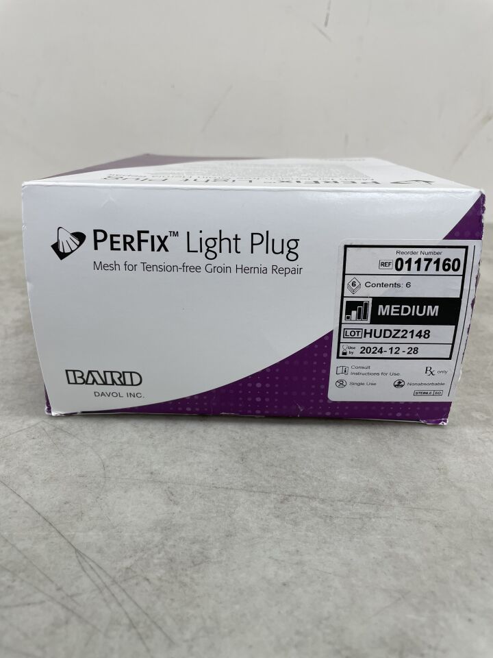 117160 - BARD - PerFix Light Plug, (BX/6) - ( Expiry Date: 2024-12-28 )