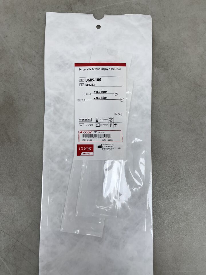 G03383 - COOK - Greene Biopsy Needle Set, 19G, 22G, (EA) - ( Expiry Date: 2025-04-27 )