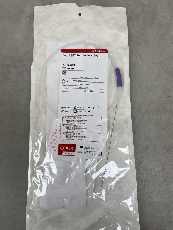 G15469 - COOK - SP Tube Introducer Set 8-14F x 14cm, (EA) - ( Expiry Date: 2025-08-17 )