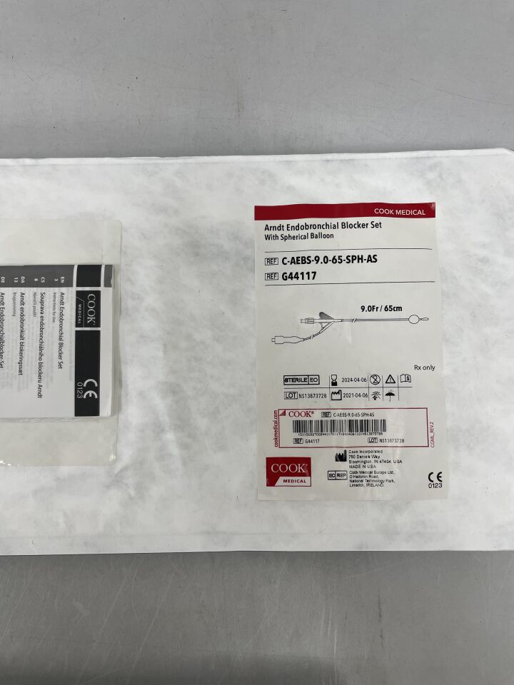 G44117 - COOK - Arndt Endobronchial Blocker Set w/Spherical Balloon 9F x 65cm, (EA) - ( Expiry Date: 2025-08-04 )