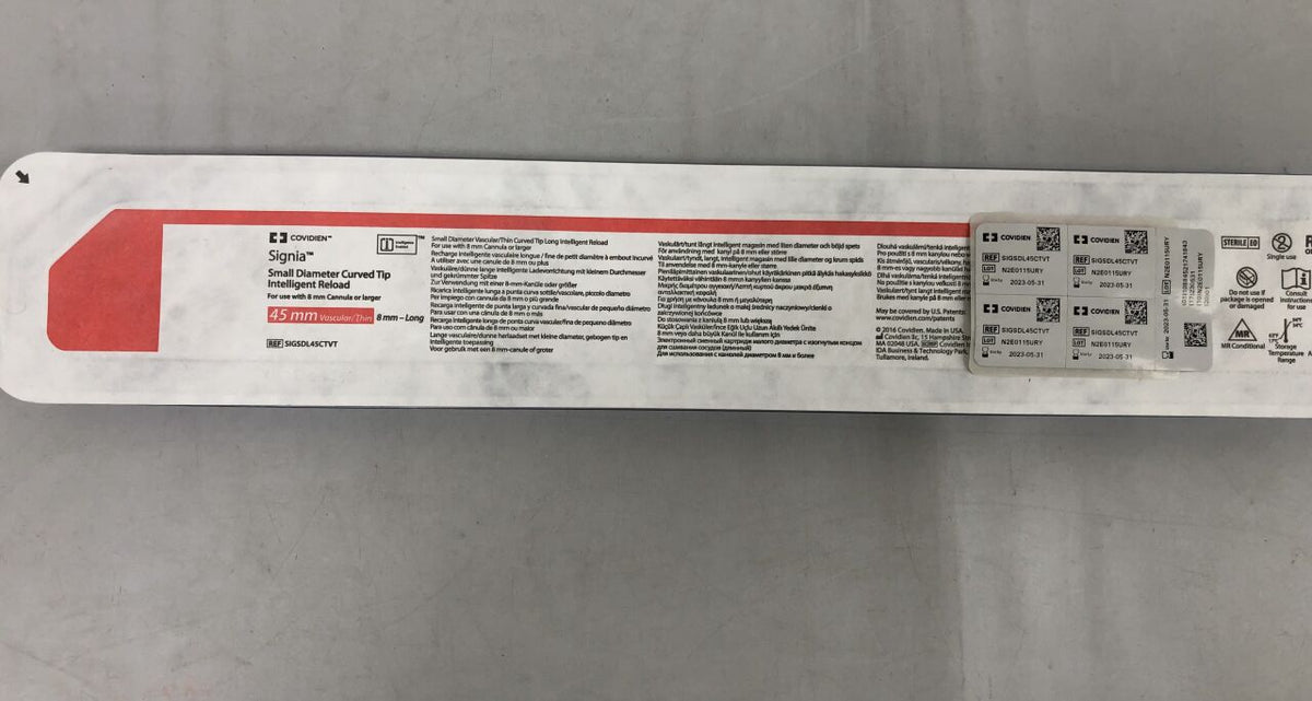 SIGSDL45CTVT - COVIDIEN - Signia Small Diameter Curved Tip Intelligent Reload, 45mm, (EA)