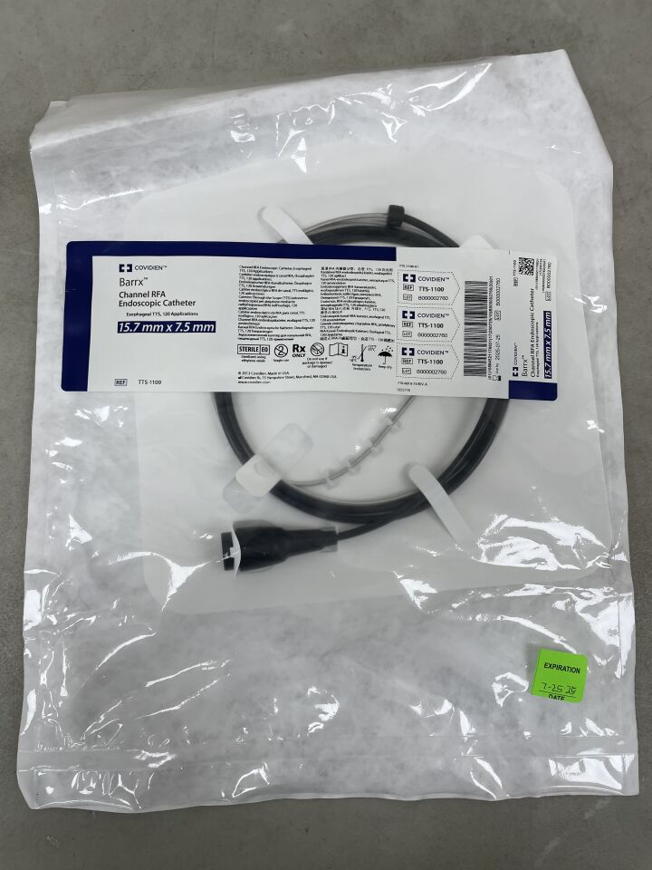 TTS-1100 - COVIDIEN - Barrx Channel RFA Endoscopic Catheter 15.7mm x 7.5mm, (EA) - ( Expiry Date: 2025-07-25 )