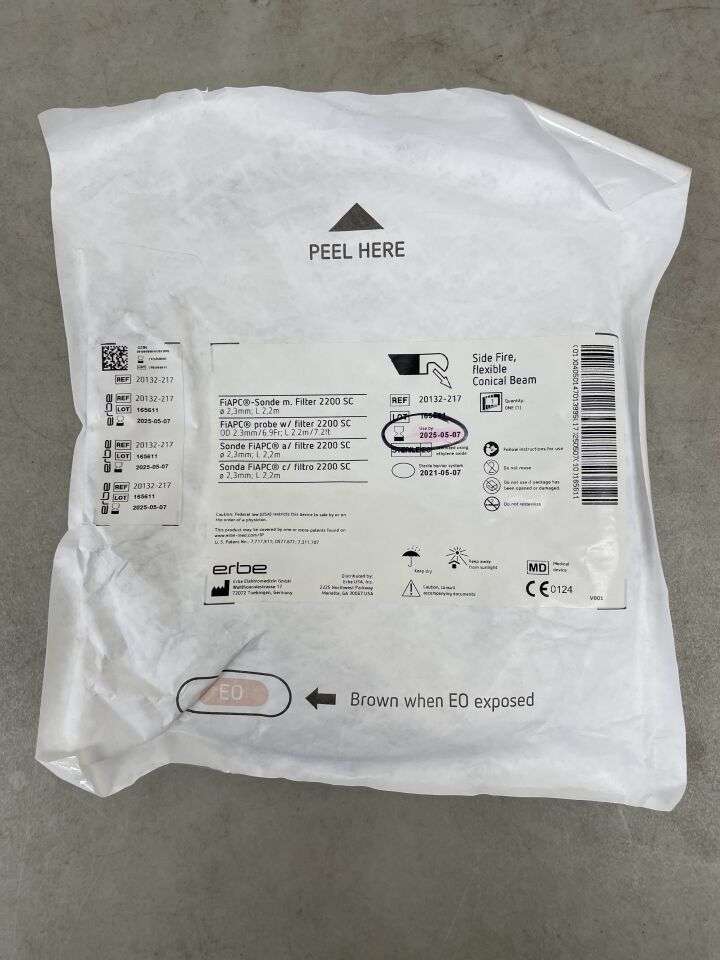 20132-217 - ERBE - 6.9F FiAPC Probe w/Filter 2200 SC, Side Fire, Flexible, Conical Beam, (EA) - ( Expiry Date: 2025-05-07 )