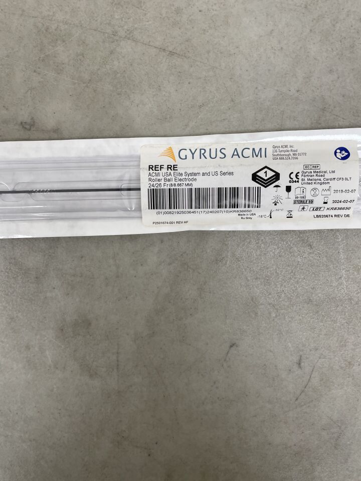 RE - GYRUS ACMI - Elite System Roller Ball Electrode, 24/26 Fr Size, (EA) - ( Expiry Date: 2023-11-26 )